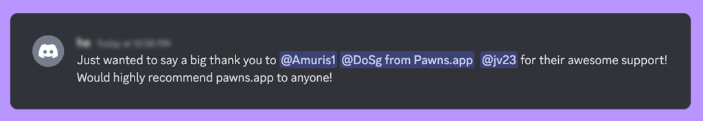 pawns.app Discord-Unterstützung
