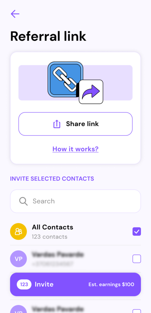 referral link sharing