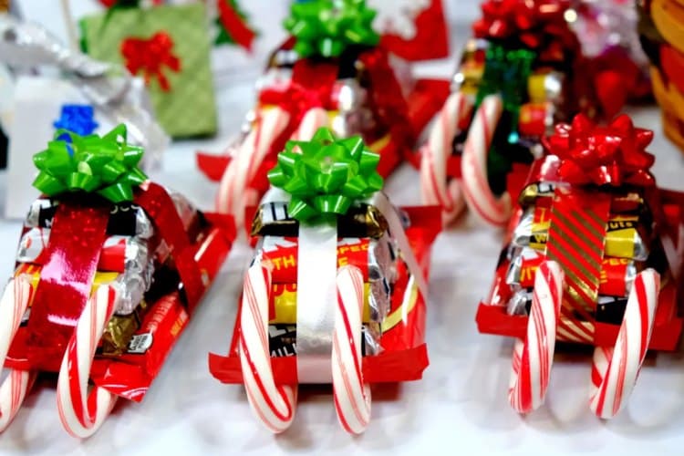 Traîneau de bonbons de Noël bricolage