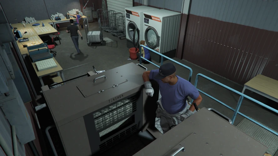 Usine de billets contrefaits dans GTA en ligne