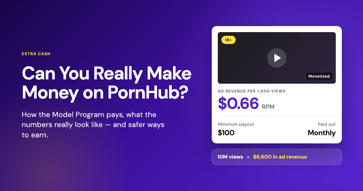 Kann man mit PornHub wirklich Geld verdienen?