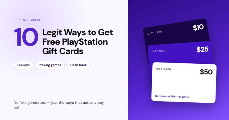 أفضل 10 طرق شرعية للحصول على بطاقات هدايا Playstation مجانية