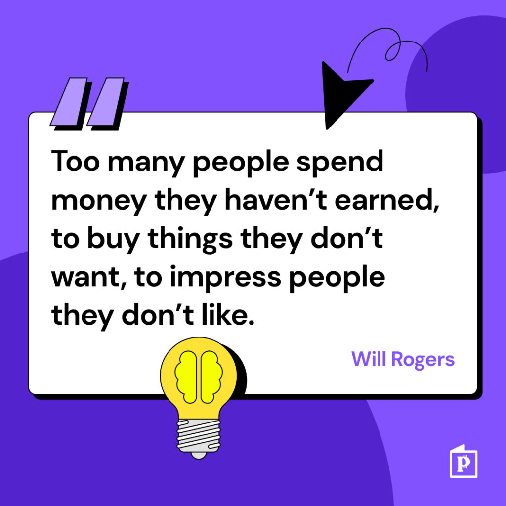Zitat von Will Rogers über Geld
