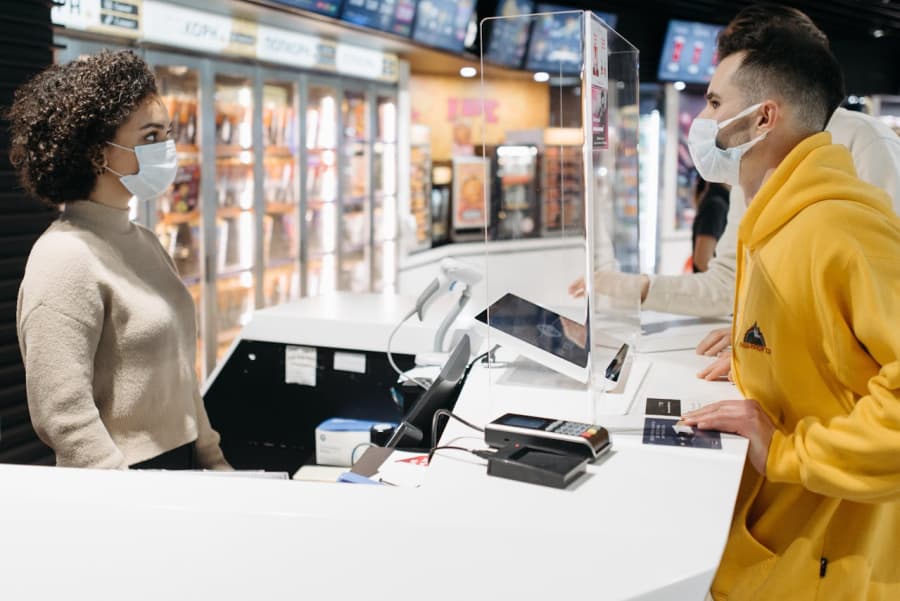 movie theater ticket seller