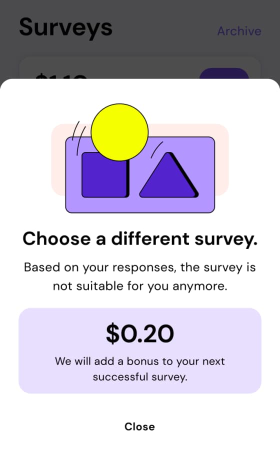 surveys interface 2